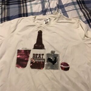 Sequin Embellished White Blouse